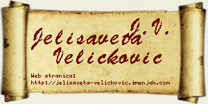 Jelisaveta Veličković vizit kartica